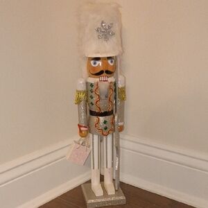 White & Gold Decorative Nutcracker Figurine